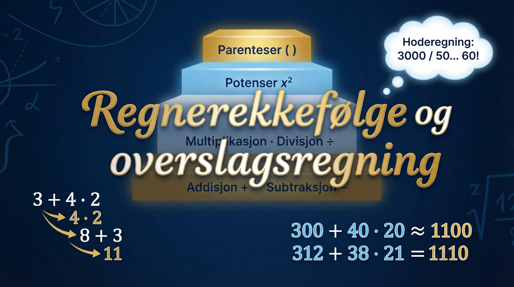 Regnerekkefølge og overslagsregning