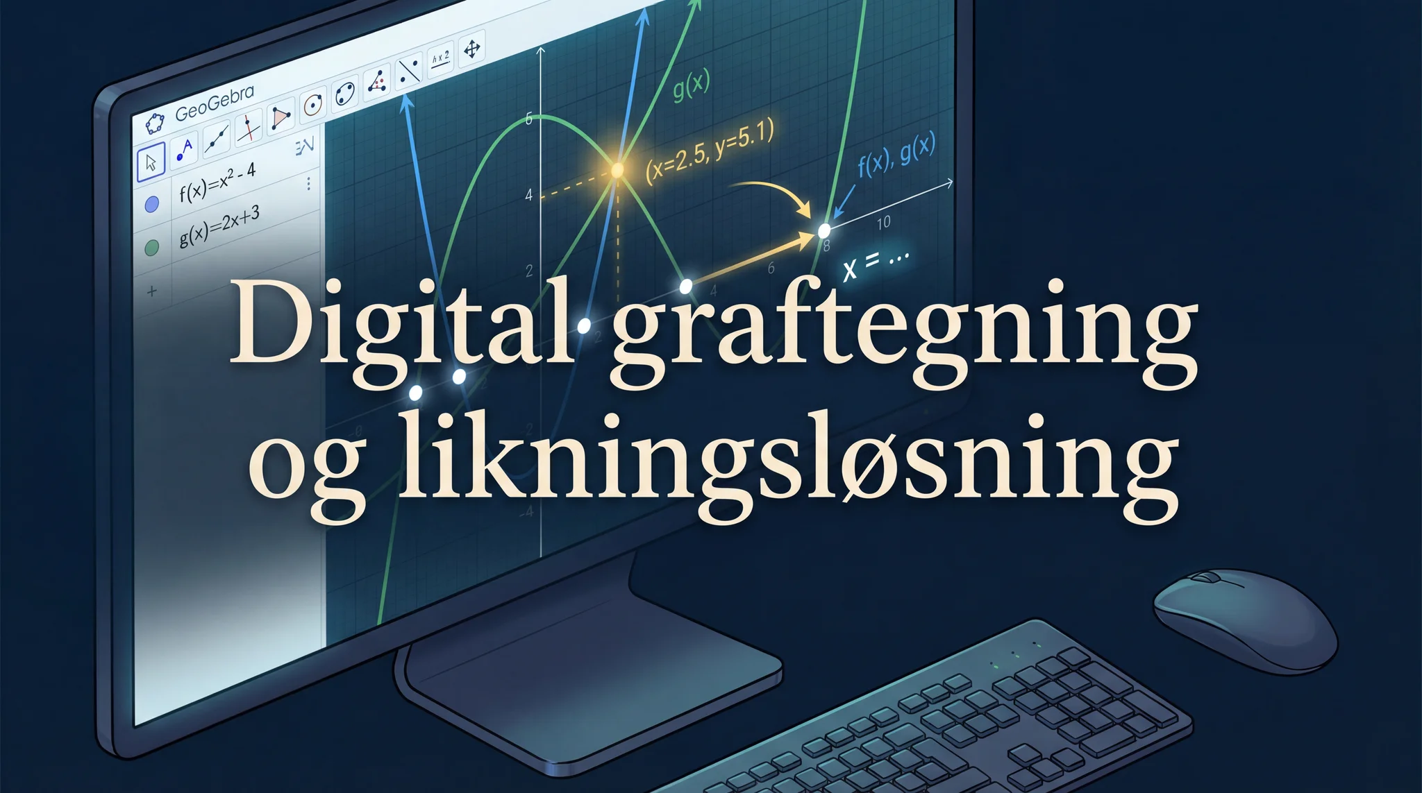 Digital graftegning og likningsløsning