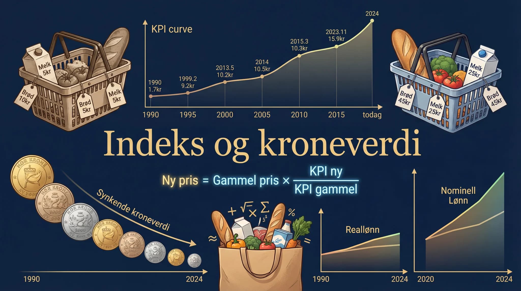 Indeks og kroneverdi