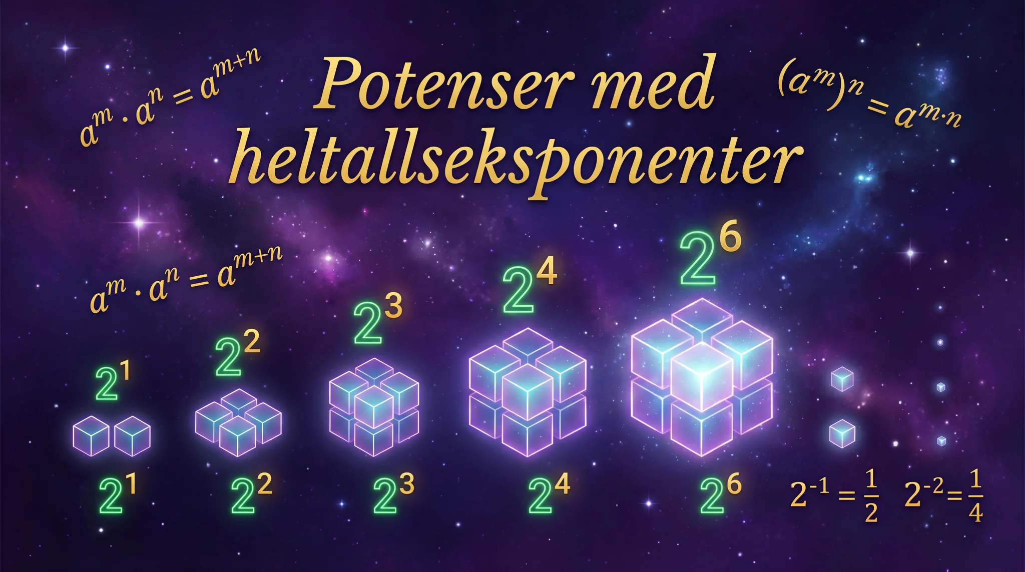 Potenser med heltallseksponenter