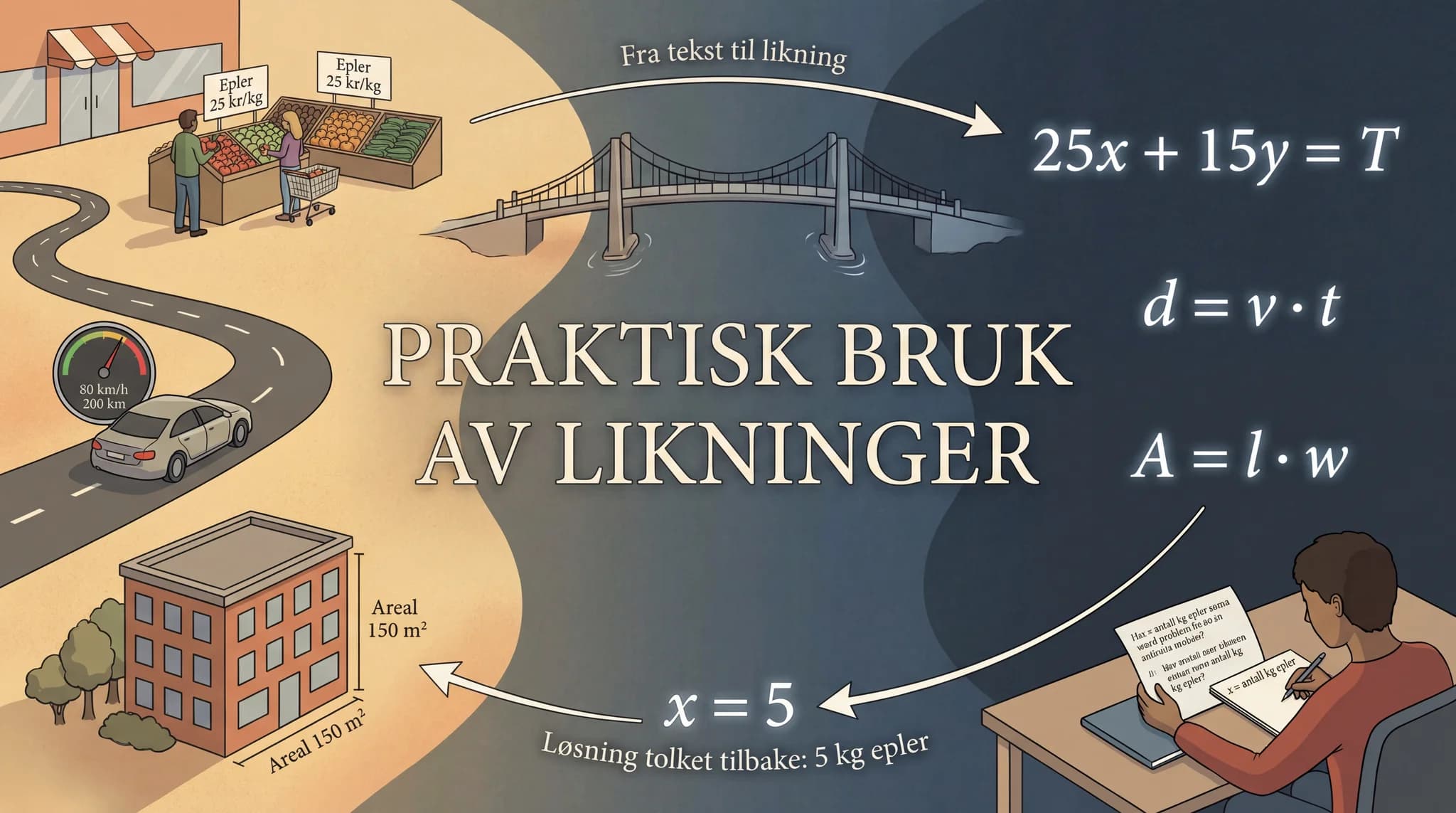 Praktisk bruk av likninger