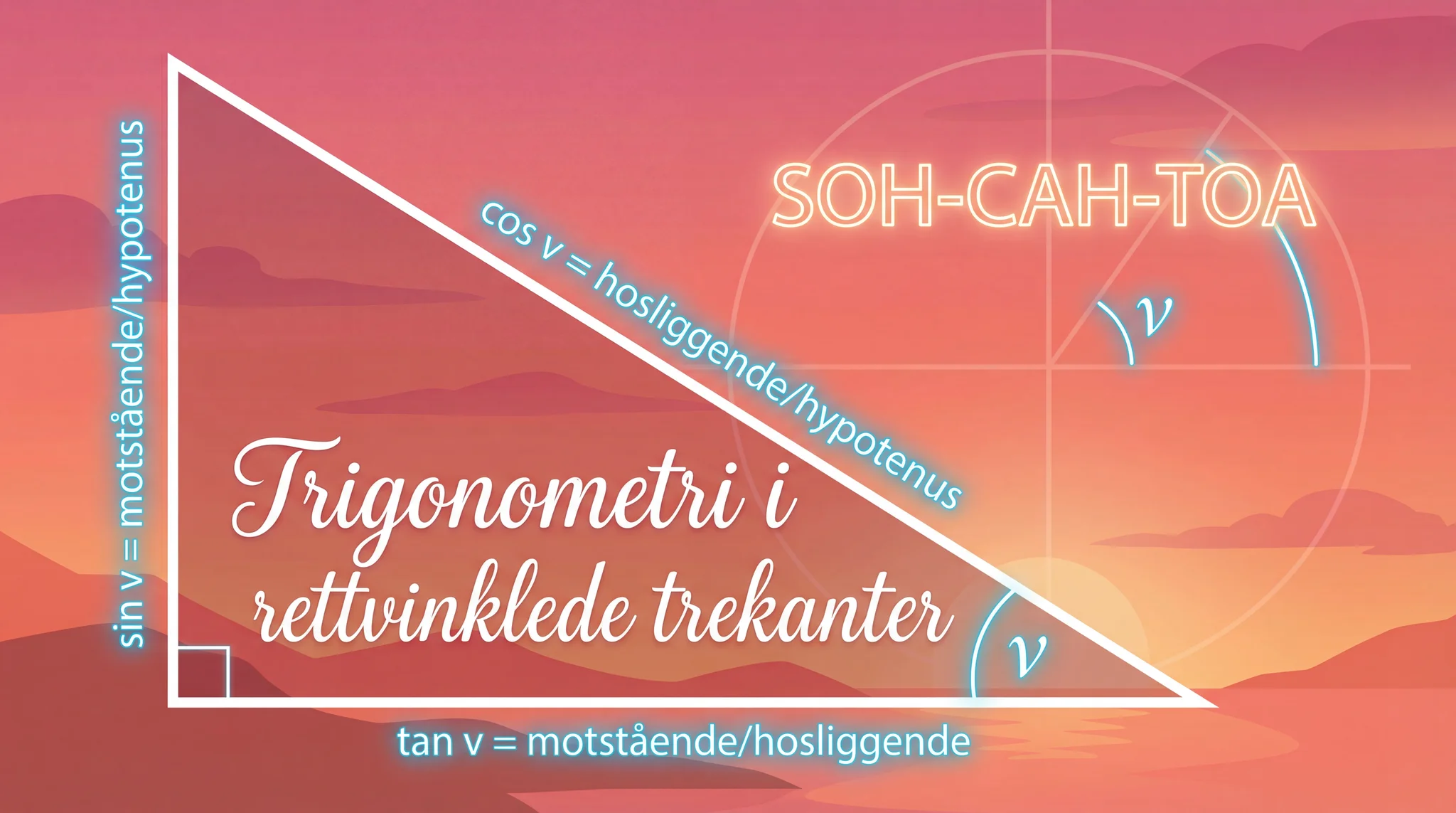 Trigonometri i rettvinklede trekanter