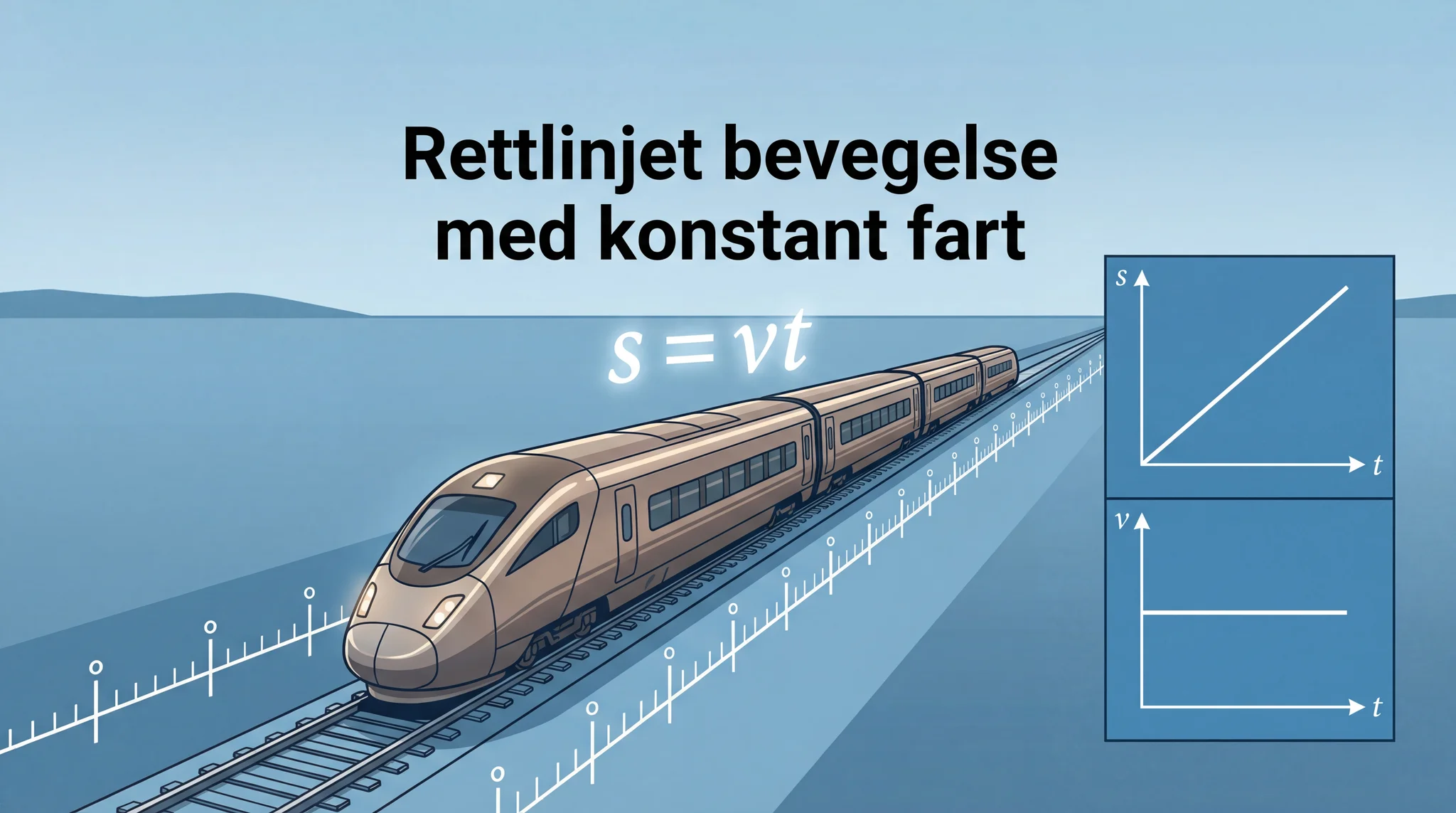 Rettlinjet bevegelse med konstant fart