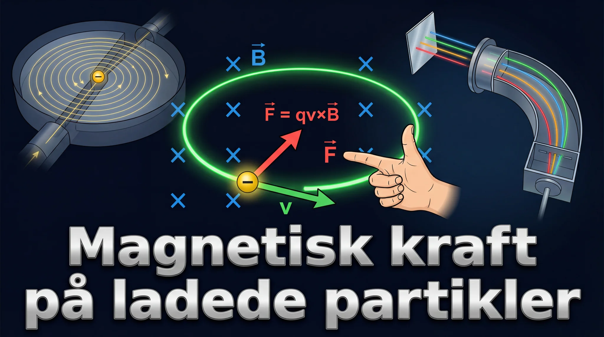 Magnetisk kraft på ladede partikler
