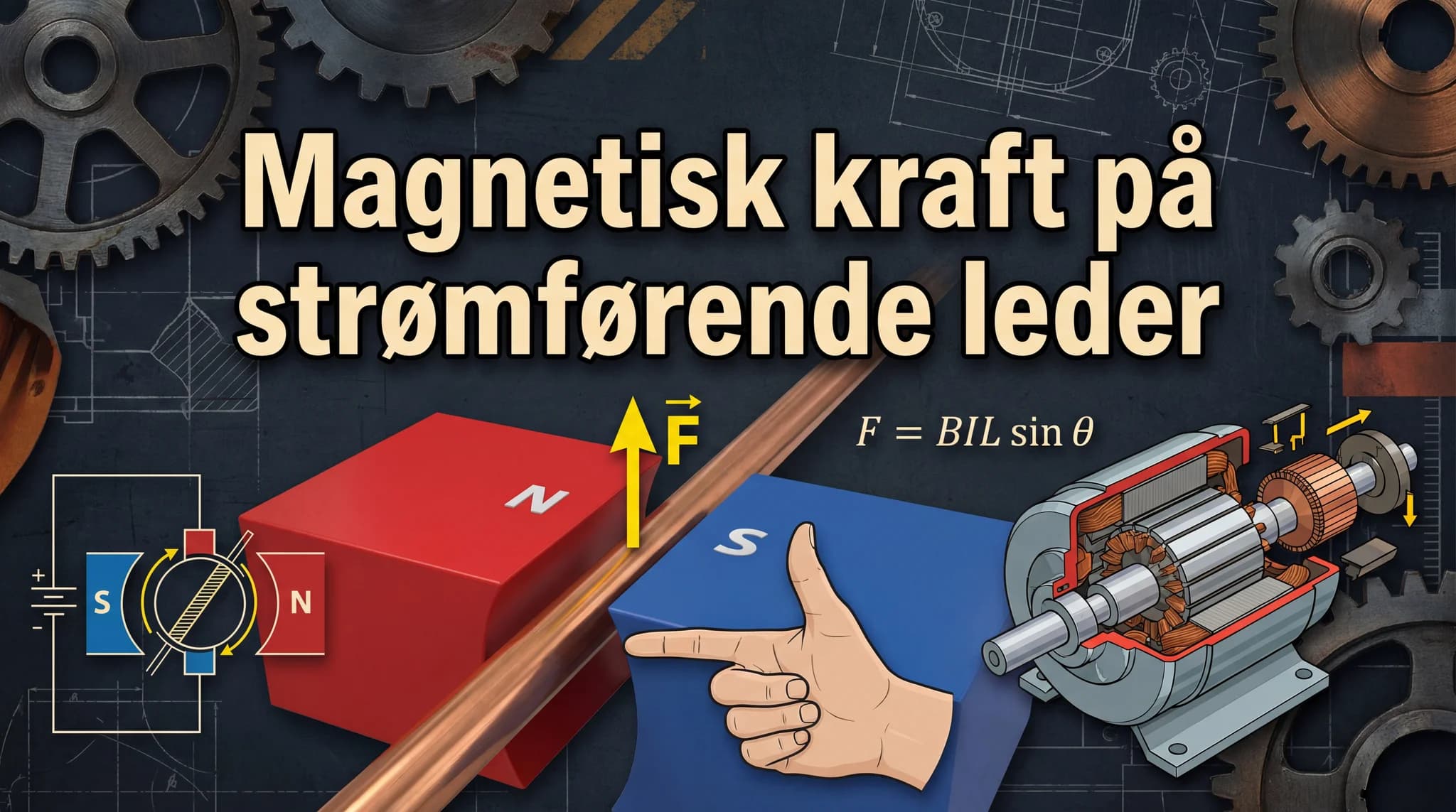 Magnetisk kraft på strømførende leder