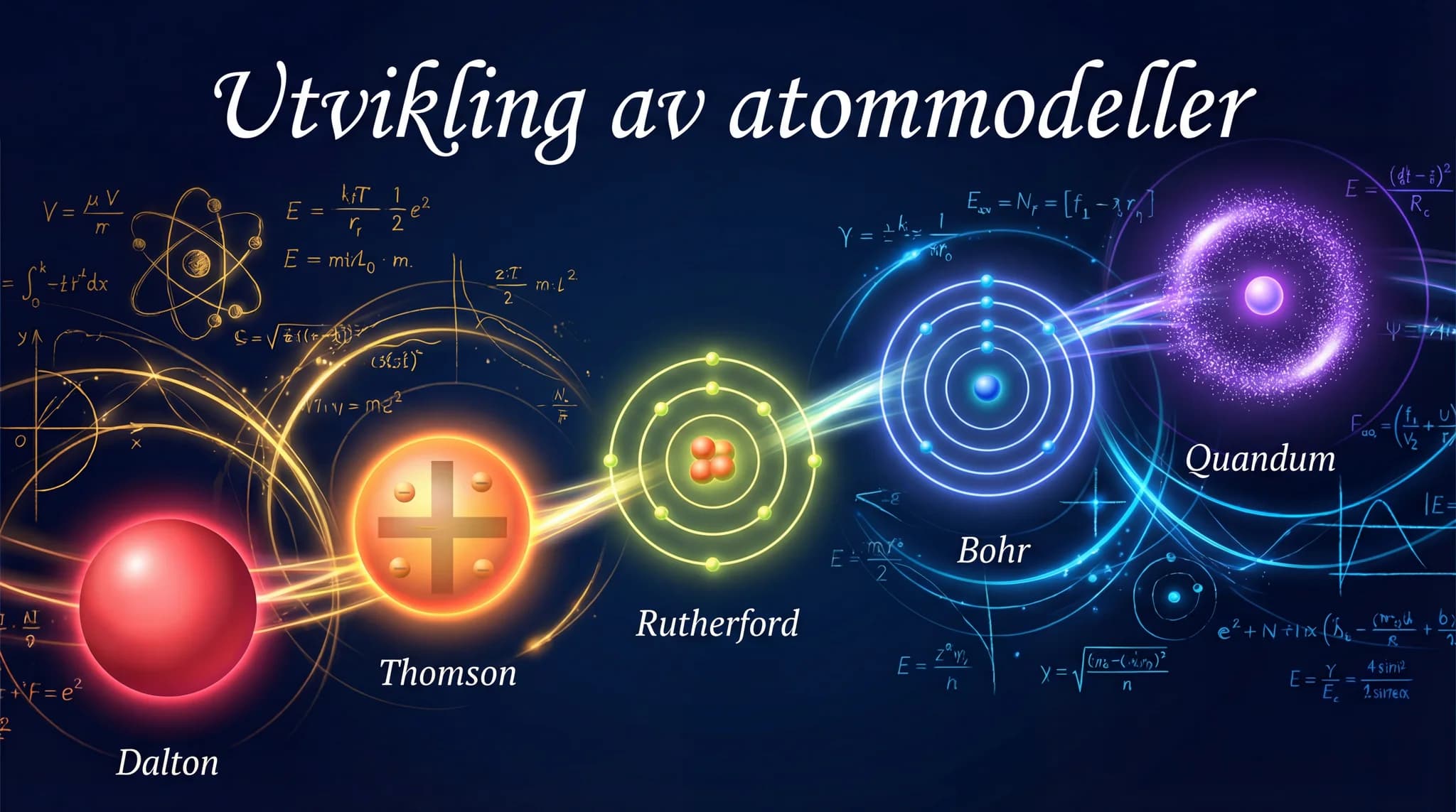 Utvikling av atommodeller