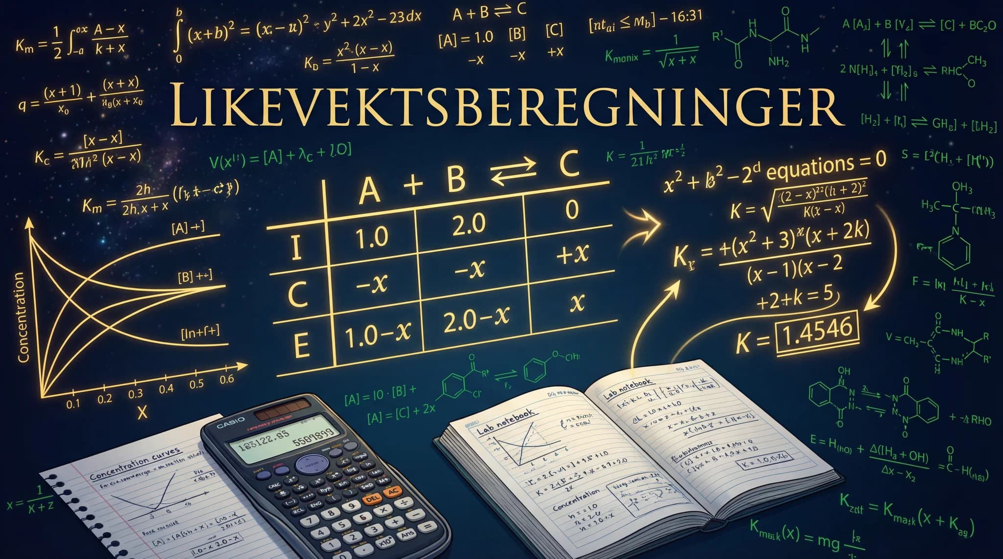 Likevektsberegninger