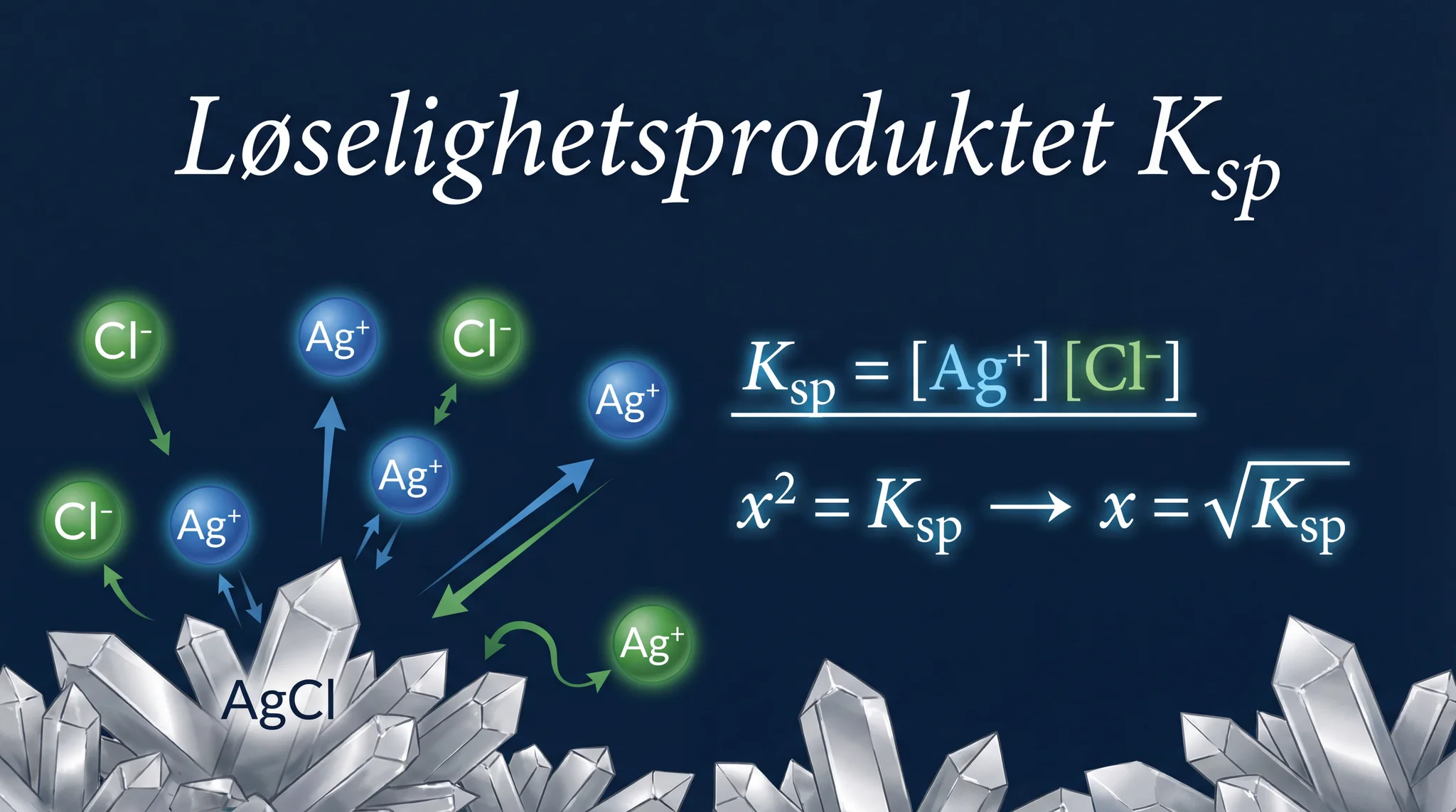 Løselighetsproduktet Ksp