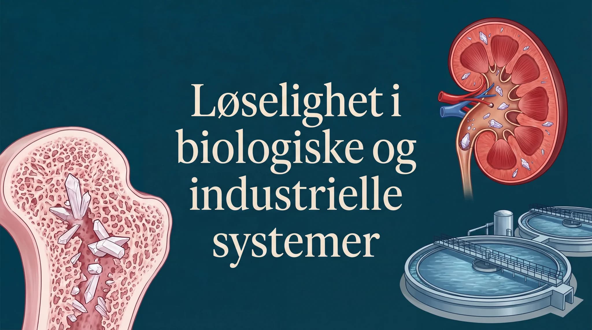 Løselighet i biologiske og industrielle systemer