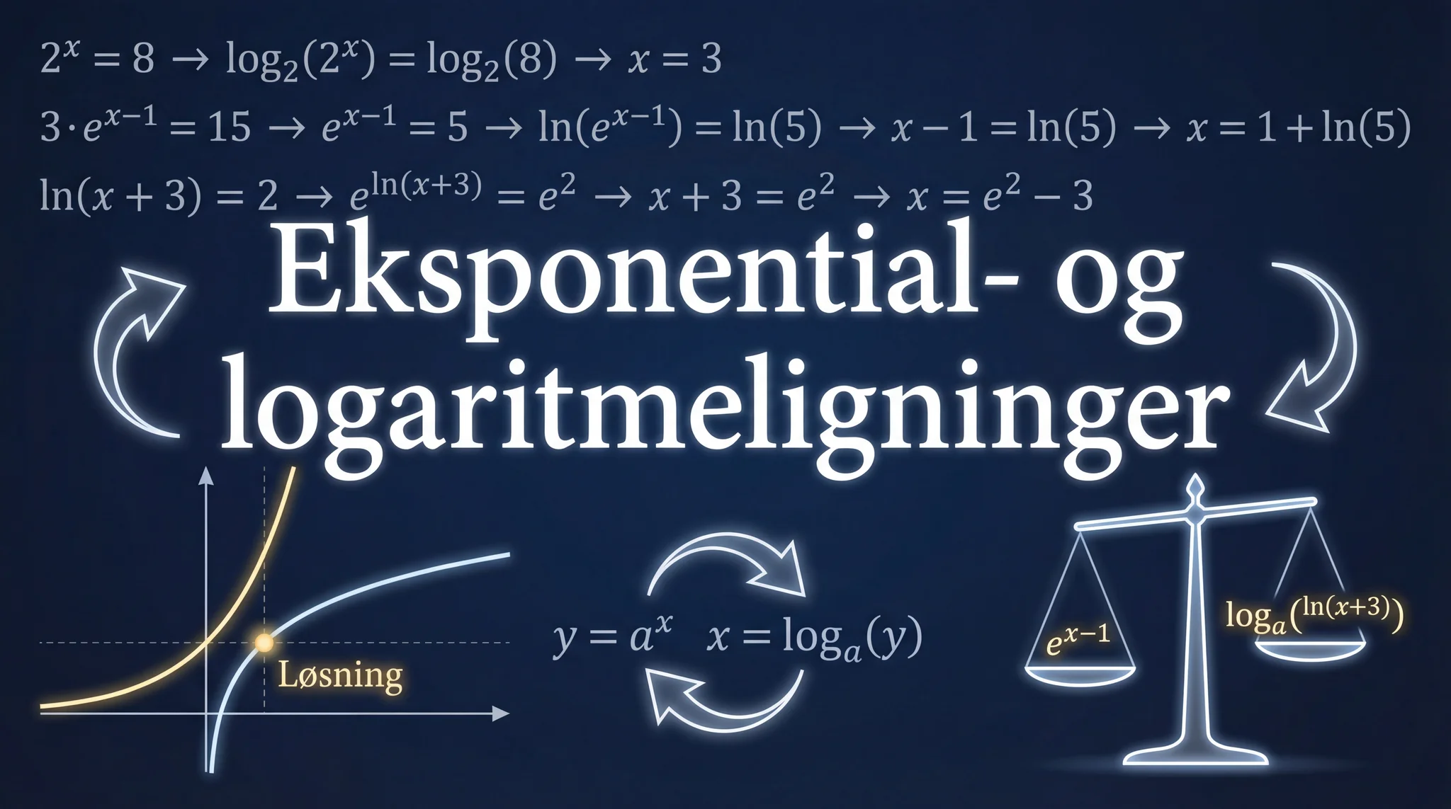 Eksponential- og logaritmeligninger