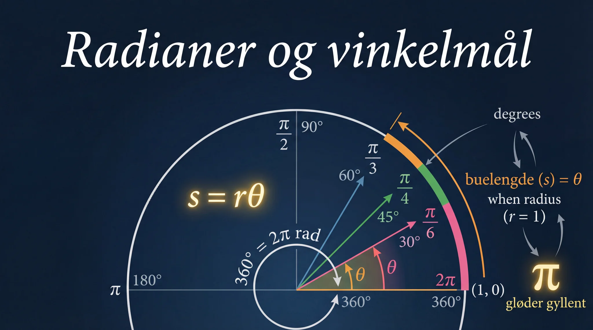 Radianer og vinkelmål