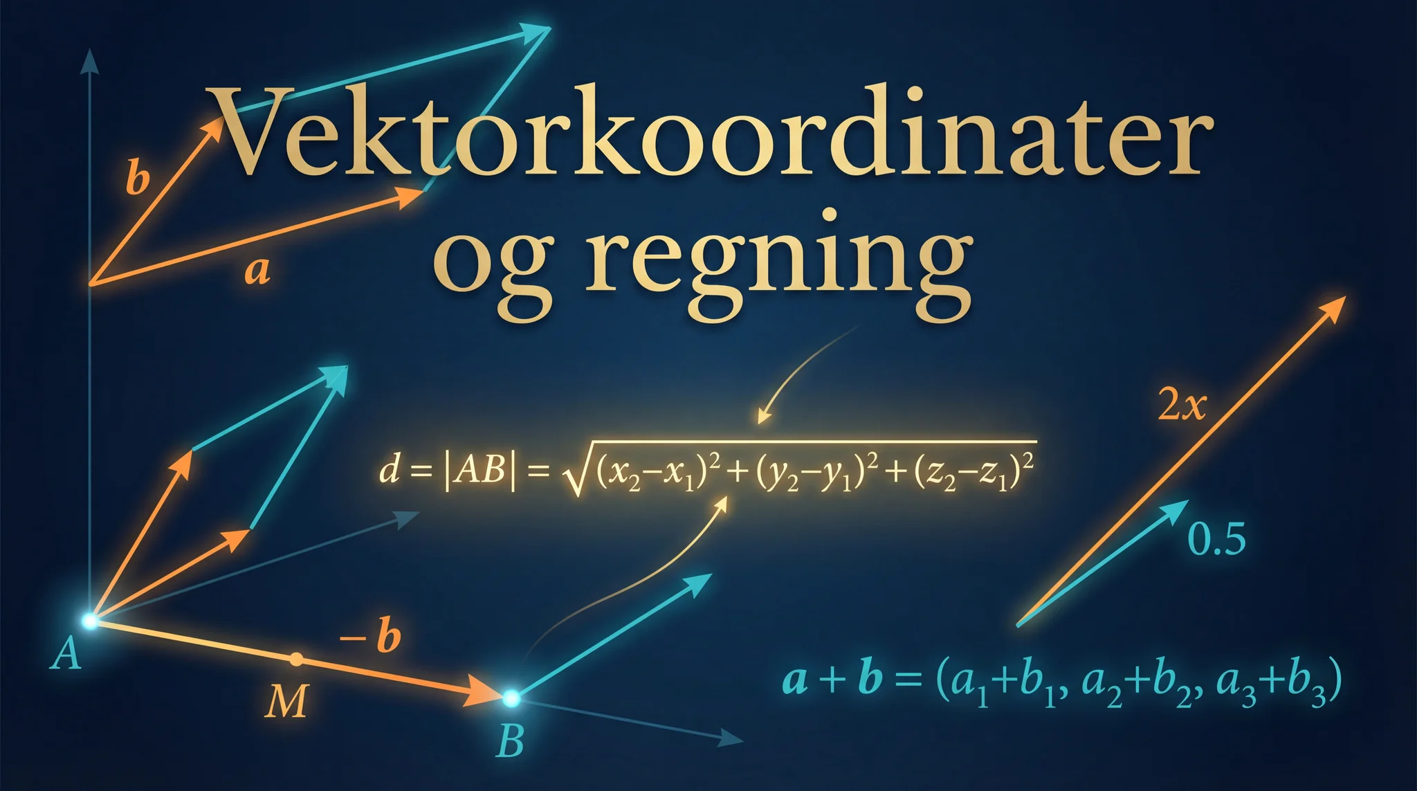 Vektorkoordinater og regning