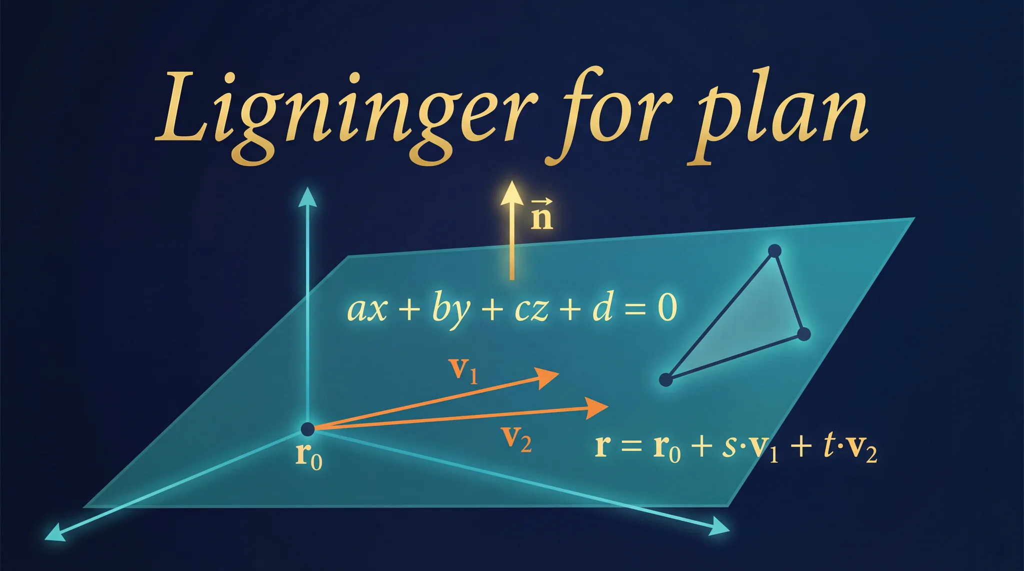 Ligninger for plan