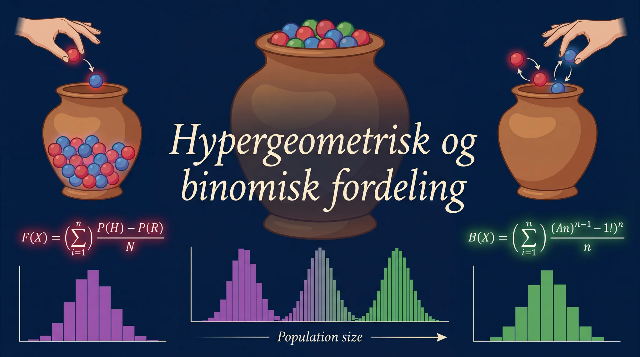 Hypergeometrisk og binomisk fordeling