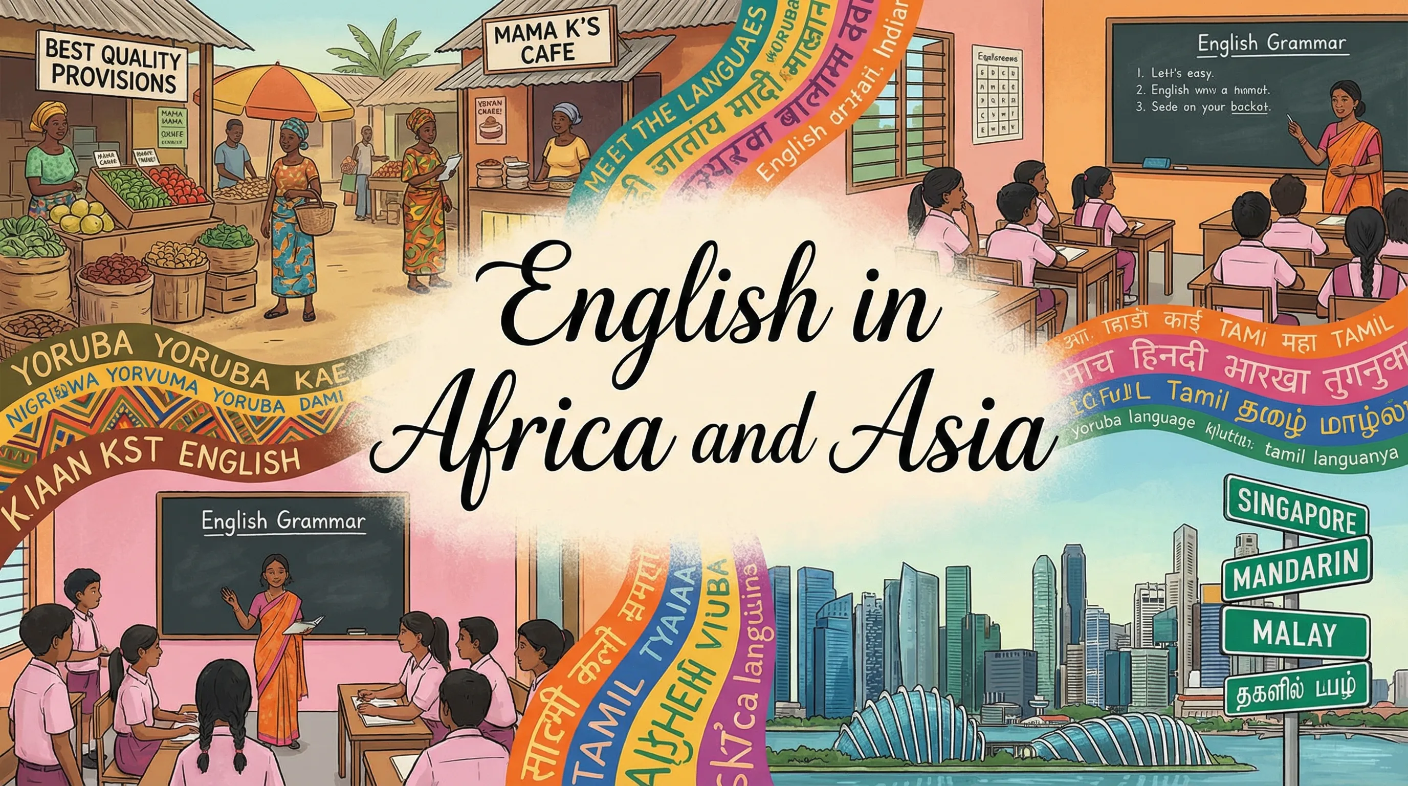 English in Africa and Asia