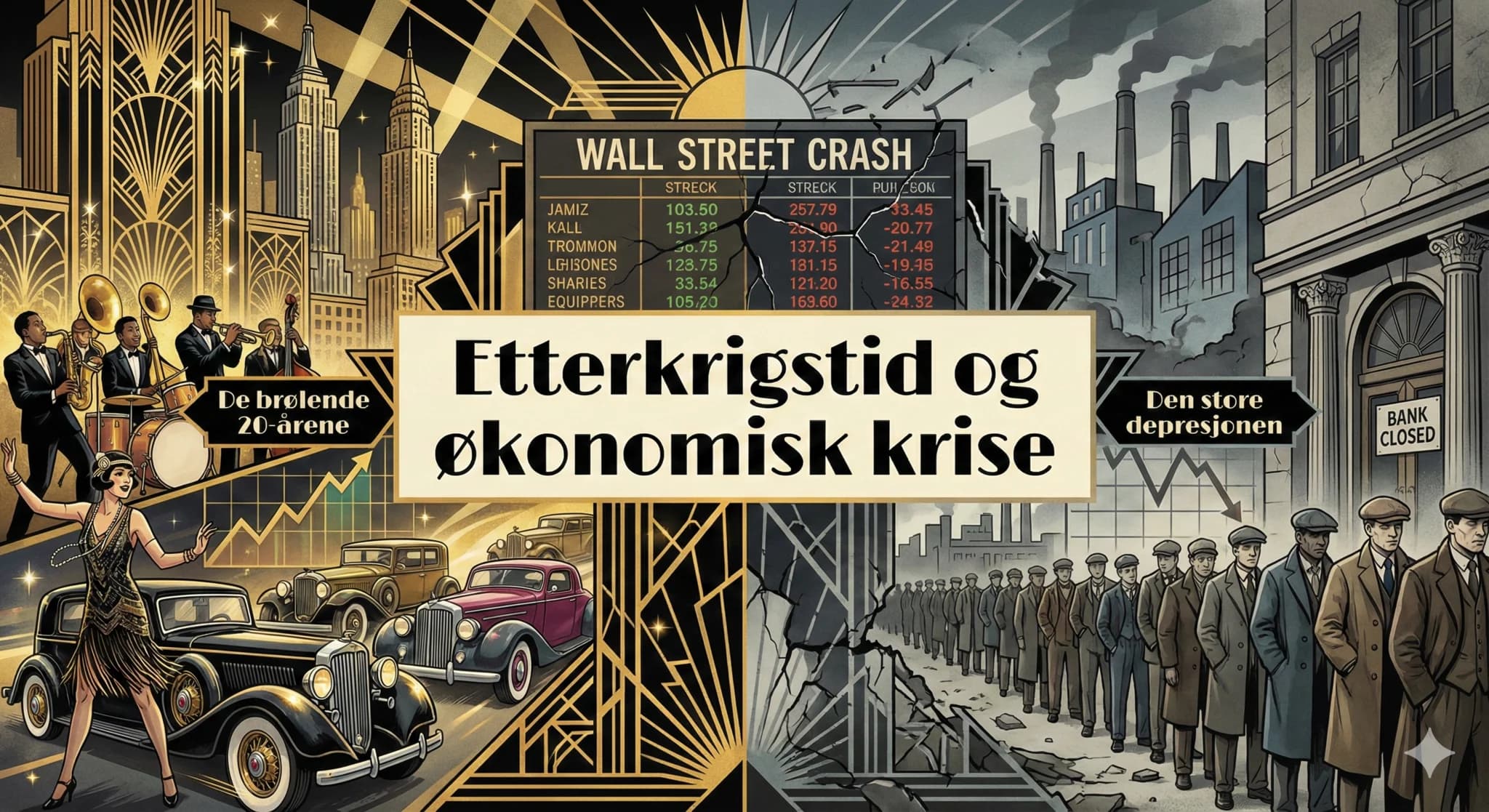 Etterkrigstid og økonomisk krise